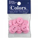 Buttons – Pink 5/8 inch (16mm) 1