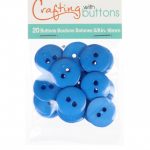 Buttons - Electric Blue 5/8 inch (16mm)