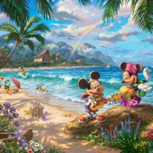 Disney Mickey & Minnie in Hawaii Panel 36 inch